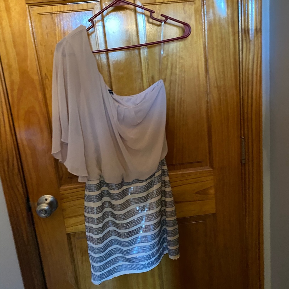 Beige Sequin dress